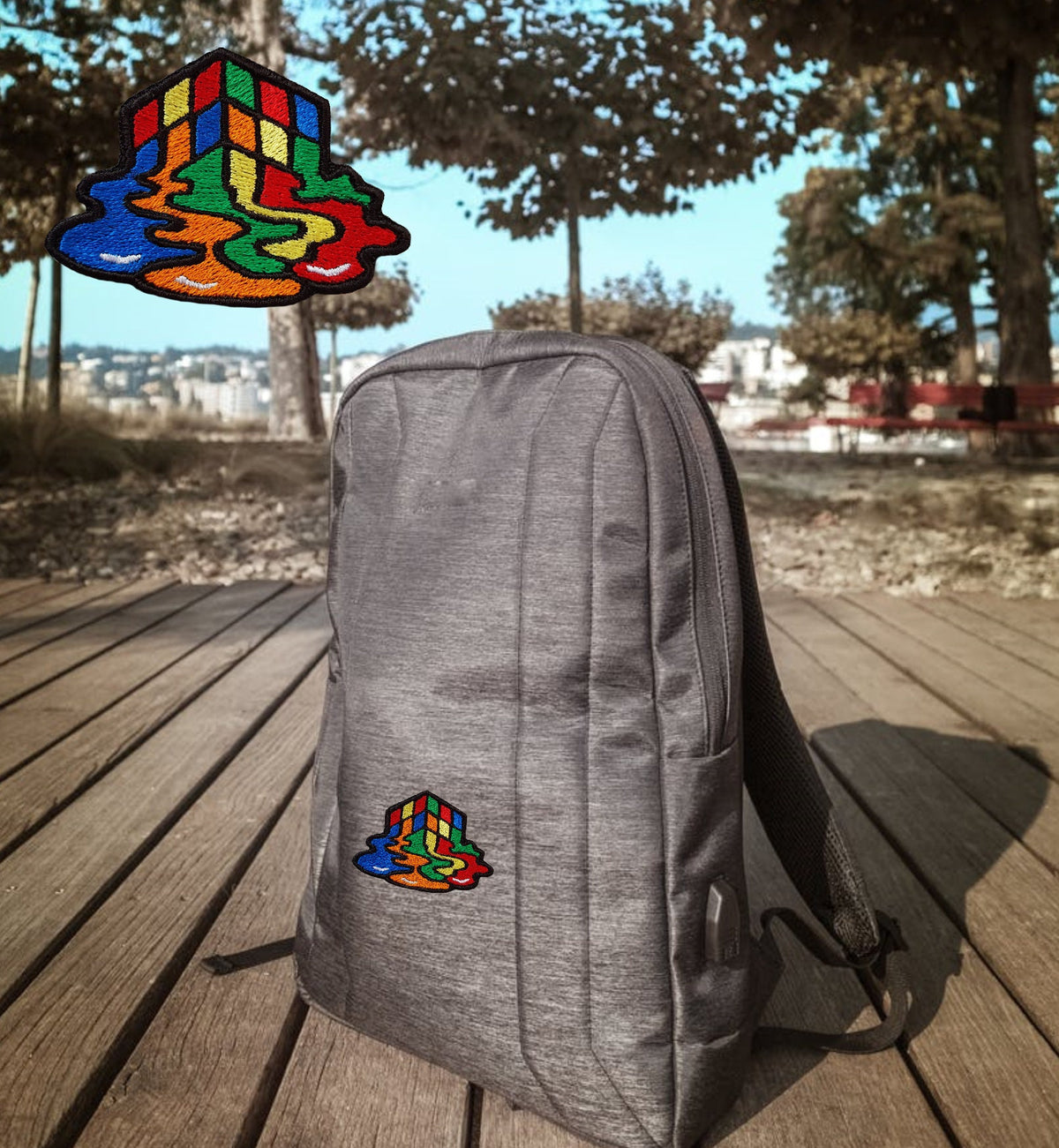 Patch brodée Rubik's Cube qui fond – Thermocollante ou à coudre