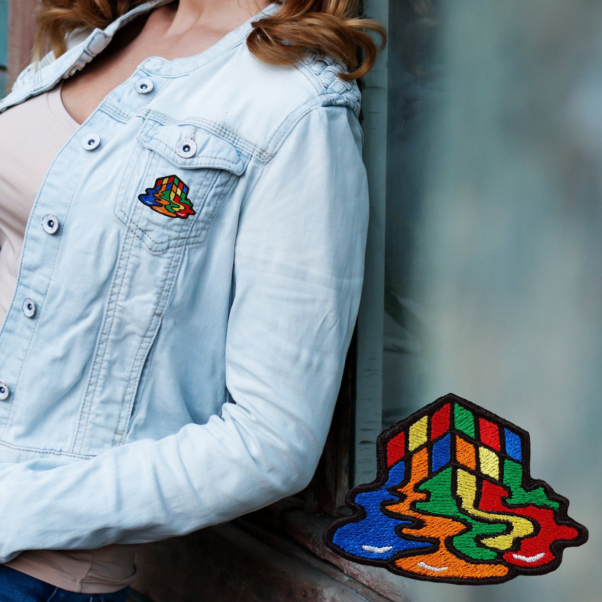 Patch brodée Rubik's Cube qui fond – Thermocollante ou à coudre