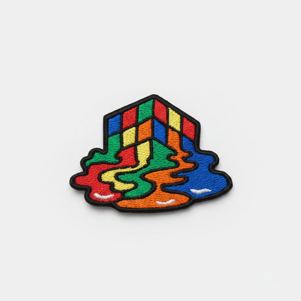 Patch brodée Rubik's Cube qui fond – Thermocollante ou à coudre