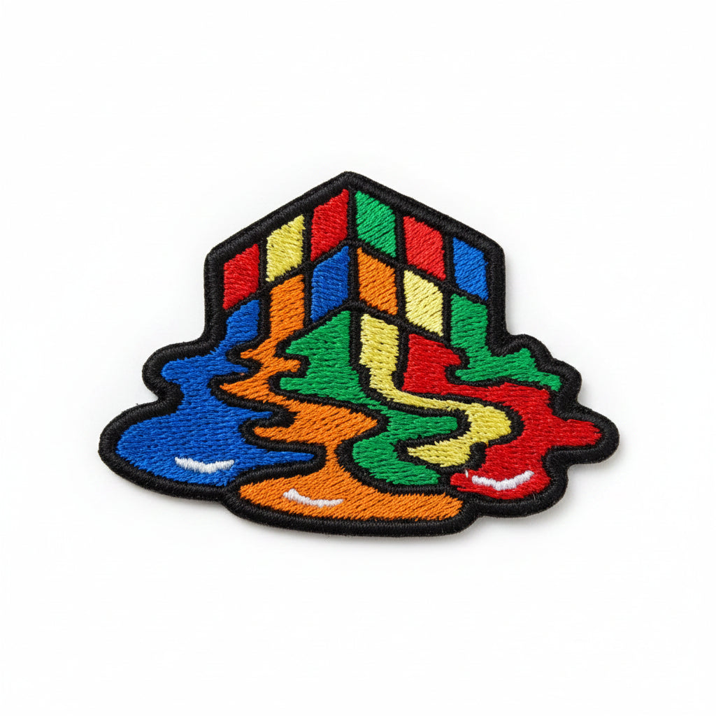 Patch brodée Rubik's Cube qui fond – Thermocollante ou à coudre