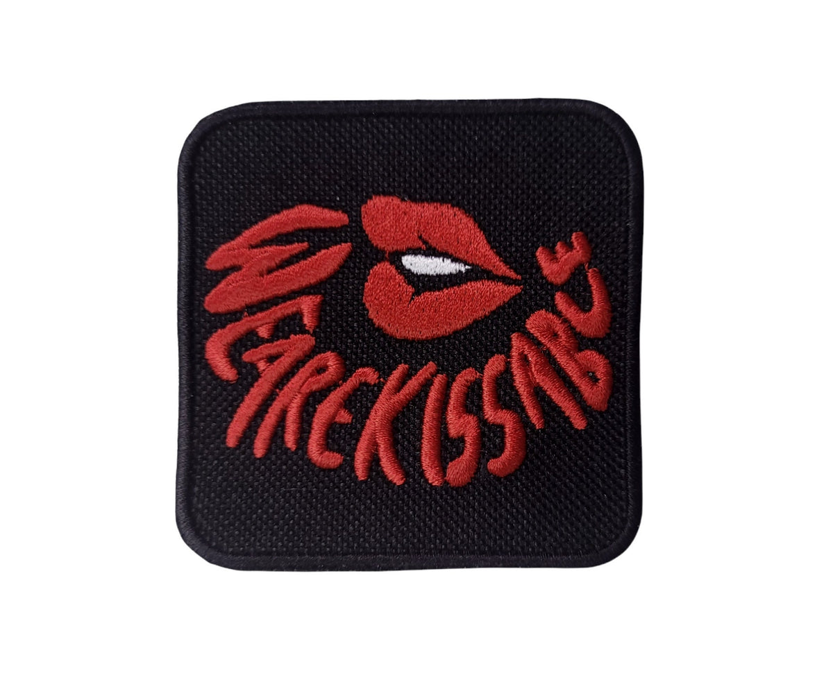 Toppa Ricamata “We Are Kissable” – Messaggio Divertente | Termoadesiva o Senza Retro