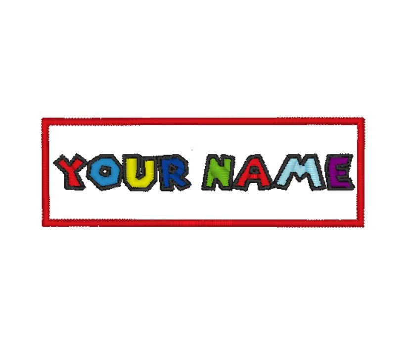 Toppa Nome Personalizzata Stile Videogioco – Costume da Idraulico | Ricamata Termoadesiva o Velcro