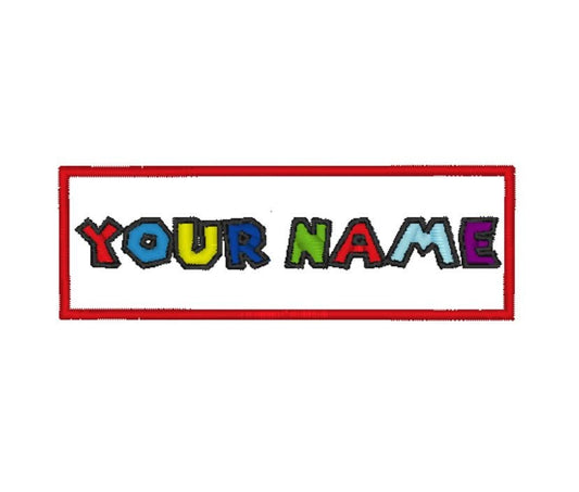 Toppa Nome Personalizzata Stile Videogioco – Costume da Idraulico | Ricamata Termoadesiva o Velcro
