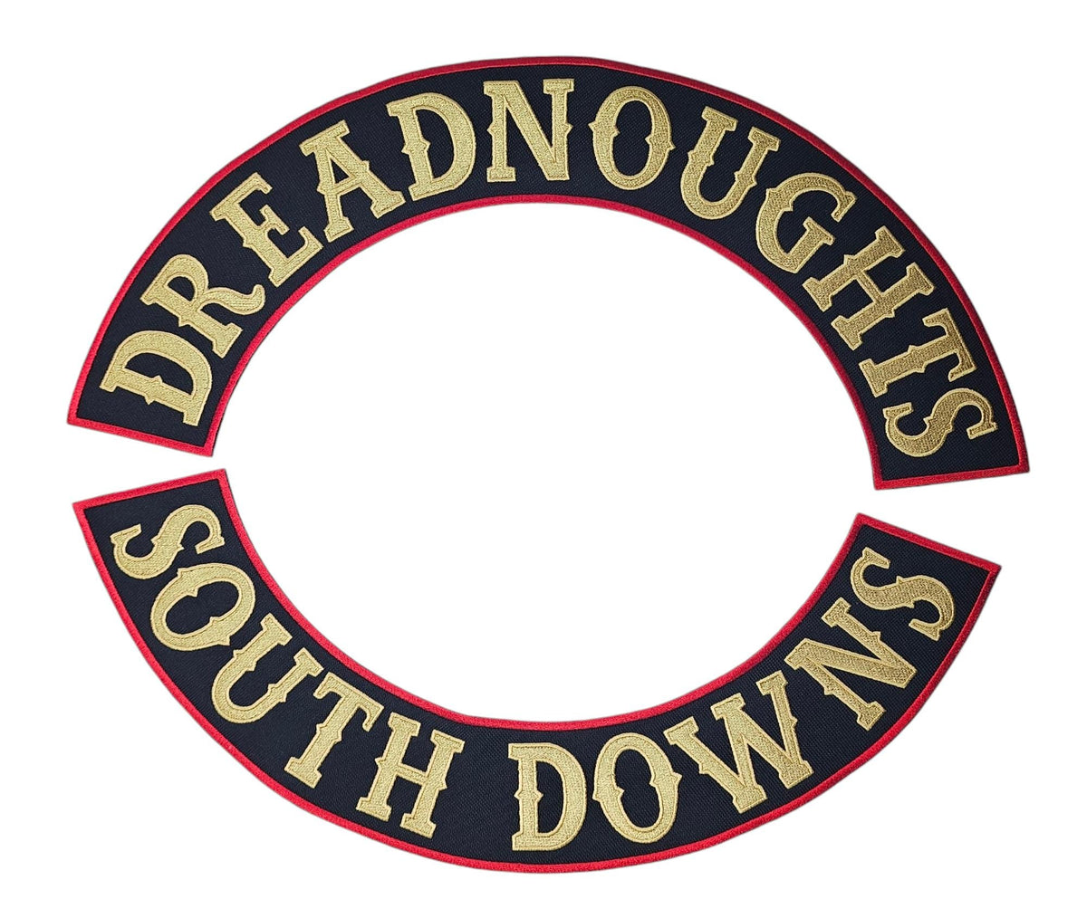 Custom Embroidered Rocker Patch – Personalised Motorcycle Club Jacket & Vest Badge