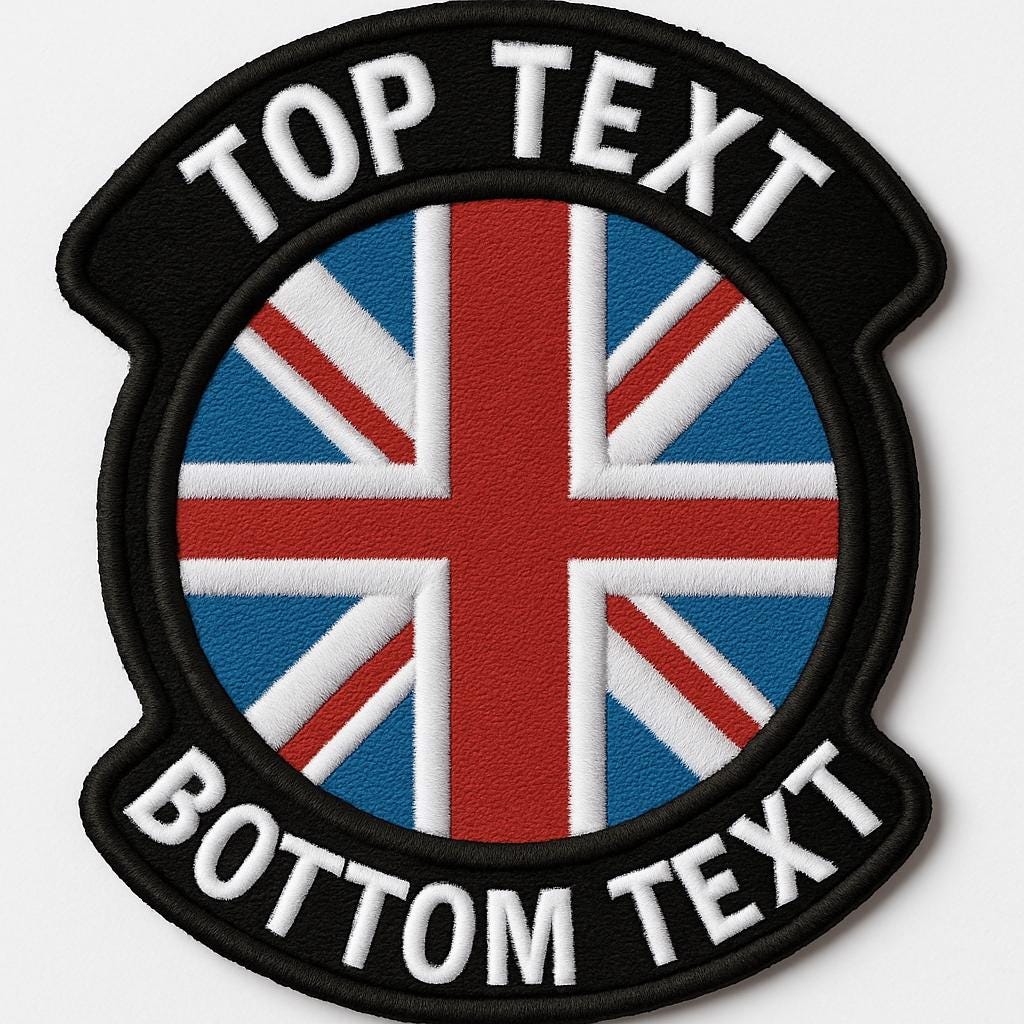 Toppa Tattica Nome Personalizzata con Bandiera – Morale Patch Ricamata | Velcro, Termoadesiva o da Cucire